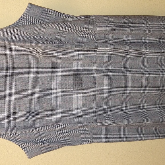 Banana Republic Plaid Bi-Stretch Racer-Neck Sheath Dress - Picture 2 of 9